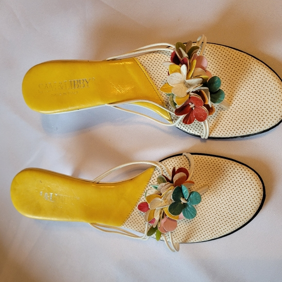 Sam & Libby Shoes - Summer‎ mules flower Vintage Sam & Libby 6.5